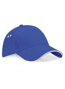 Beechfield BF15C - Ultimate 5 Panel Cap - Pala Sandwich Royal/White