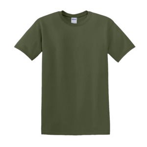 Gildan GN180 - Camiseta de algodão pesado para adultos Militar Verde