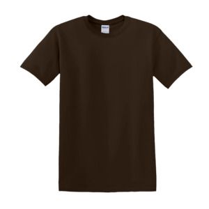 Gildan GN180 - Camiseta de algodão pesado para adultos Dark Chocolate