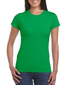 GILDAN GN641 - T-Shirt De Mulher Ringspun Sofstyle Irlandês Green