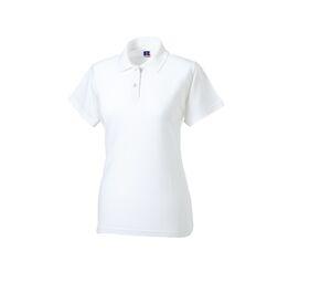 Russell JZ69F - Polo de Senhora Pique Branco