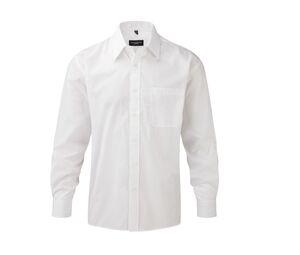 Russell Collection JZ934 - Camisa de popelina masculina