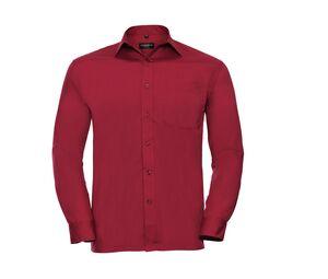 Russell Collection JZ934 - Camisa de popelina masculina