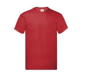 Fruit of the Loom SC220 - Camiseta masculina de gola redonda Vermelho