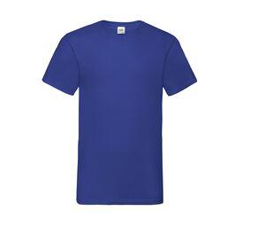 Fruit of the Loom SC234 - T-Shirt De Gola Em V - Valueweight (61-066-0) Royal Blue
