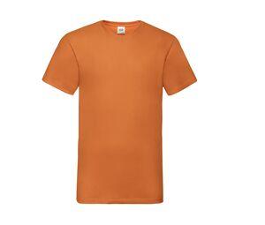 Fruit of the Loom SC234 - T-Shirt De Gola Em V - Valueweight (61-066-0) Laranja