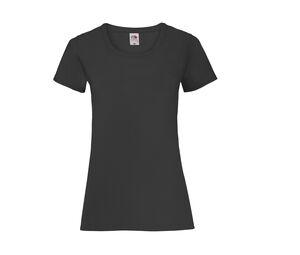 FRUIT OF THE LOOM SC600 - T-Shirt Lady-Fit Valueweight Black