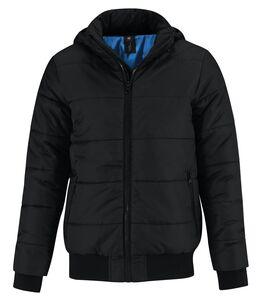 B&C BC335 - Superhood Homem Black/Colbalt Blue