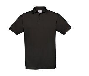 B&C BC410 - Camisa polo masculina de algodão açafrão Black