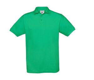 B&C BC410 - Camisa polo masculina de algodão açafrão Kelly Green