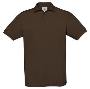 B&C BC410 - Camisa polo masculina de algodão açafrão Brown