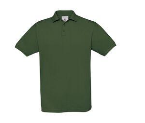 B&C BC410 - Camisa polo masculina de algodão açafrão Bottle Green
