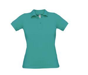 B&C BC412 - Polo De Mulher Safran Pure Real Turquoise