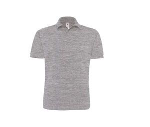 B&C BC440 - Polo Heavymill Heather Grey