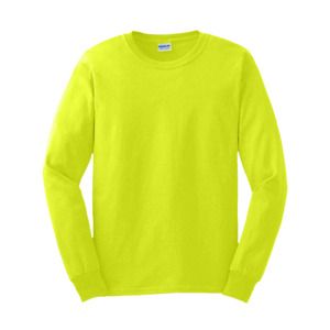 Gildan GN186 - T-Shirt De Manga Comprida Ultra Cotton Adult Fluo Yellow