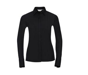 RUSSELL COLLECTION JZ60F - Camisa De Senhora - Lycra® Stretch Black