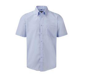 Russell Collection JZ957 - Camisa De Homem De Manga Curta Ultimate Non-Iron