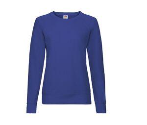 Fruit of the Loom SC361 - Sweatshirt Raglan de Peso Leve - Lady-Fit Royal Blue
