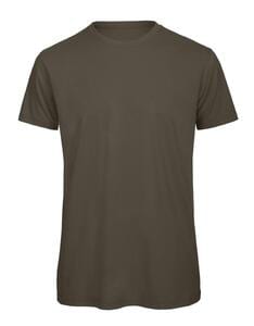 B&C BC042 - Camiseta masculina de algodão orgânico Kaki
