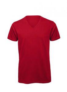B&C BC044 - Camiseta de algodão orgânico masculino Red