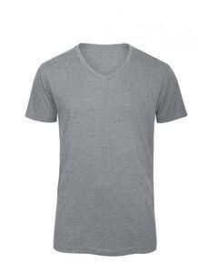 B&C BC057 - TM057 V TRI-BLEND MEN Heather Light Grey