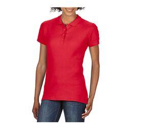 Gildan GN48L - Camisa polo feminina de piquê Red