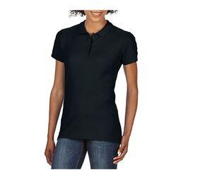 Gildan GN48L - Camisa polo feminina de piquê Black