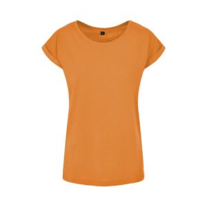 Build Your Brand BY021 - Camisola de Senhora com Extensão no Ombro  Paradise Orange