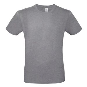 B&C BC01T - Camiseta masculina 100% algodão Sport Grey