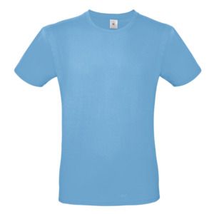 B&C BC01T - Camiseta masculina 100% algodão Sky