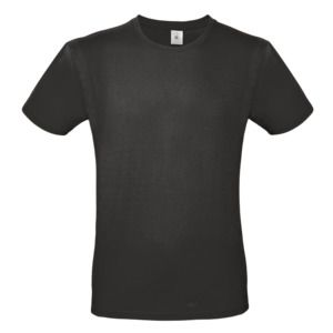 B&C BC01T - Camiseta masculina 100% algodão Used Black