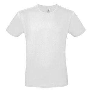 B&C BC01T - Camiseta masculina 100% algodão Branco
