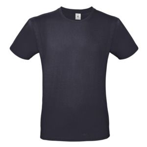 B&C BC01T - Camiseta masculina 100% algodão Light Navy
