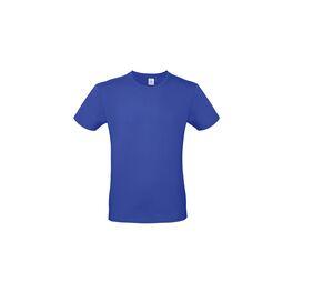 B&C BC01T - Camiseta masculina 100% algodão Cobalto