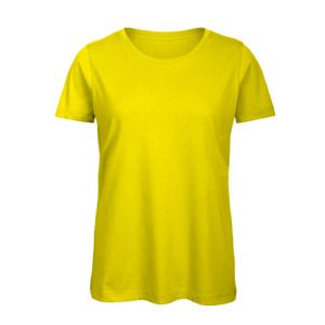 B&C BC02T - Camiseta feminina 100% algodão Solar Yellow