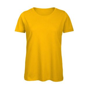 B&C BC02T - Camiseta feminina 100% algodão Apricot