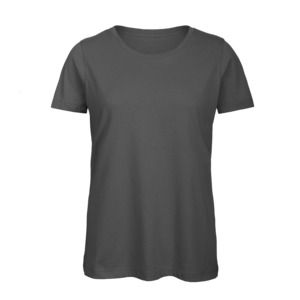 B&C BC02T - Camiseta feminina 100% algodão Dark Grey