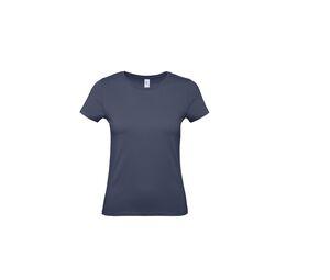 B&C BC02T - Camiseta feminina 100% algodão Blue Denim