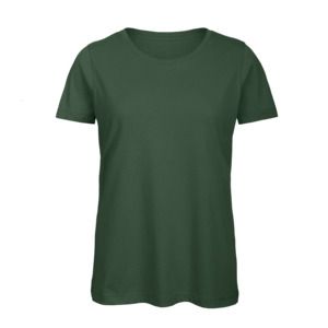 B&C BC02T - Camiseta feminina 100% algodão Bottle Green