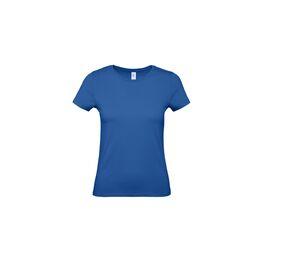 B&C BC02T - Camiseta feminina 100% algodão Royal