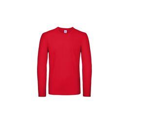B&C BC05T - Camiseta masculina de mangas compridas Red