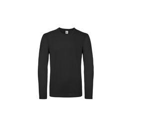B&C BC05T - Camiseta masculina de mangas compridas Black