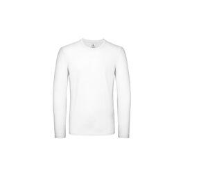 B&C BC05T - Camiseta masculina de mangas compridas Branco