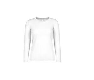 B&C BC06T - Tee-shirt femme manches longues Branco