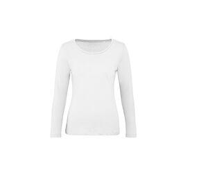 B&C BC071 - Tee-shirt coton bio femme LSL Branco