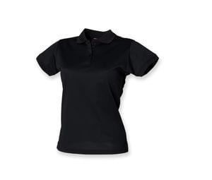 Henbury HY476 - Camisa polo feminina respirável Black