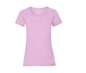 FRUIT OF THE LOOM SC600 - T-Shirt Lady-Fit Valueweight Light Pink