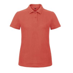 B&C BCI1F - Id.001 Polo De Mulher Pixel Coral