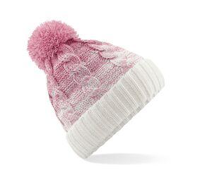 Beechfield BF459 - Gorro sombreado Dusky Pink / Off White