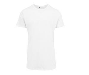 Build Your Brand BY028 - Camiseta corpo comprido masculina Branco